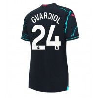Fotbalové Dres Manchester City Josko Gvardiol #24 Dámské Alternativní 2023-24 Krátký Rukáv